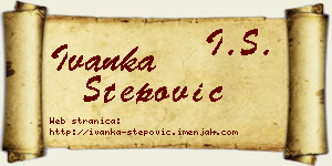 Ivanka Stepović vizit kartica